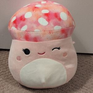 Squishmallow Winking Pink Mushroom 9" Plush Toy NWOT